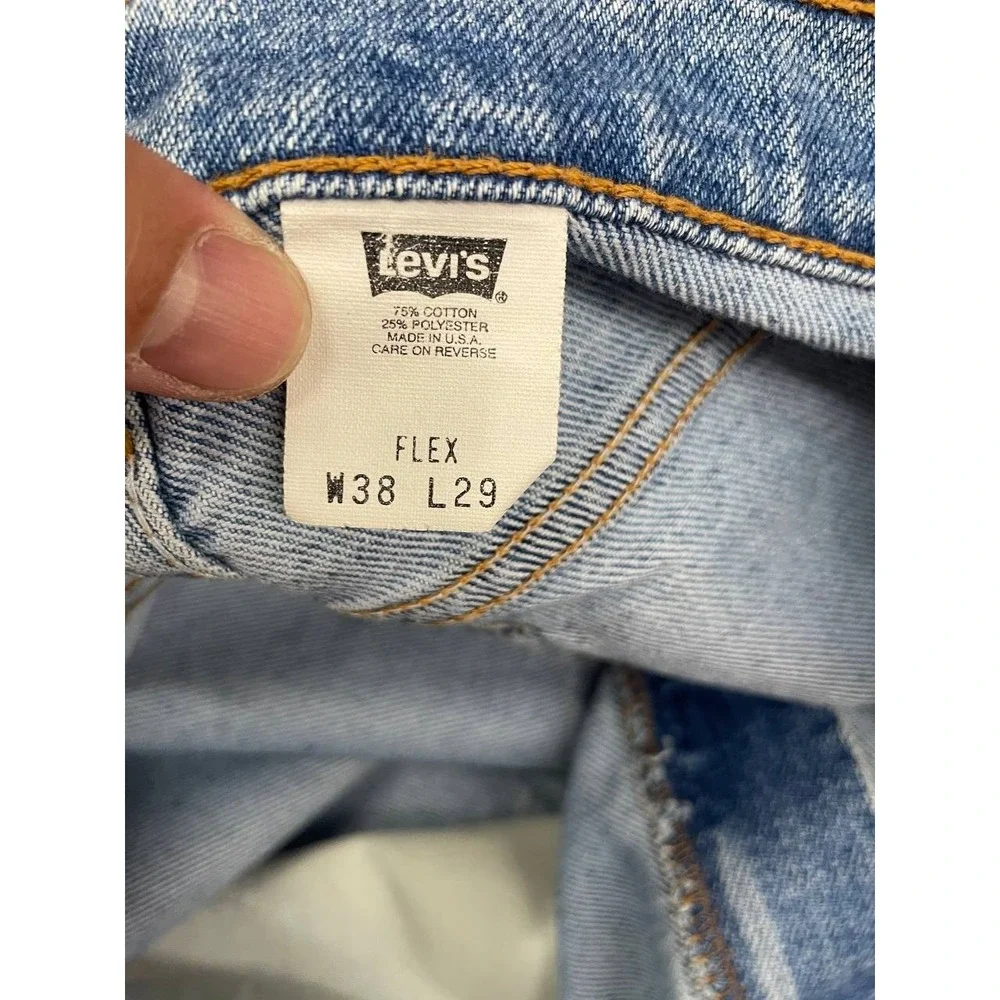 Vintage Levis 540 Jeans Mens 36x28 Blue Medium Wash Denim Faded Relaxed Straight